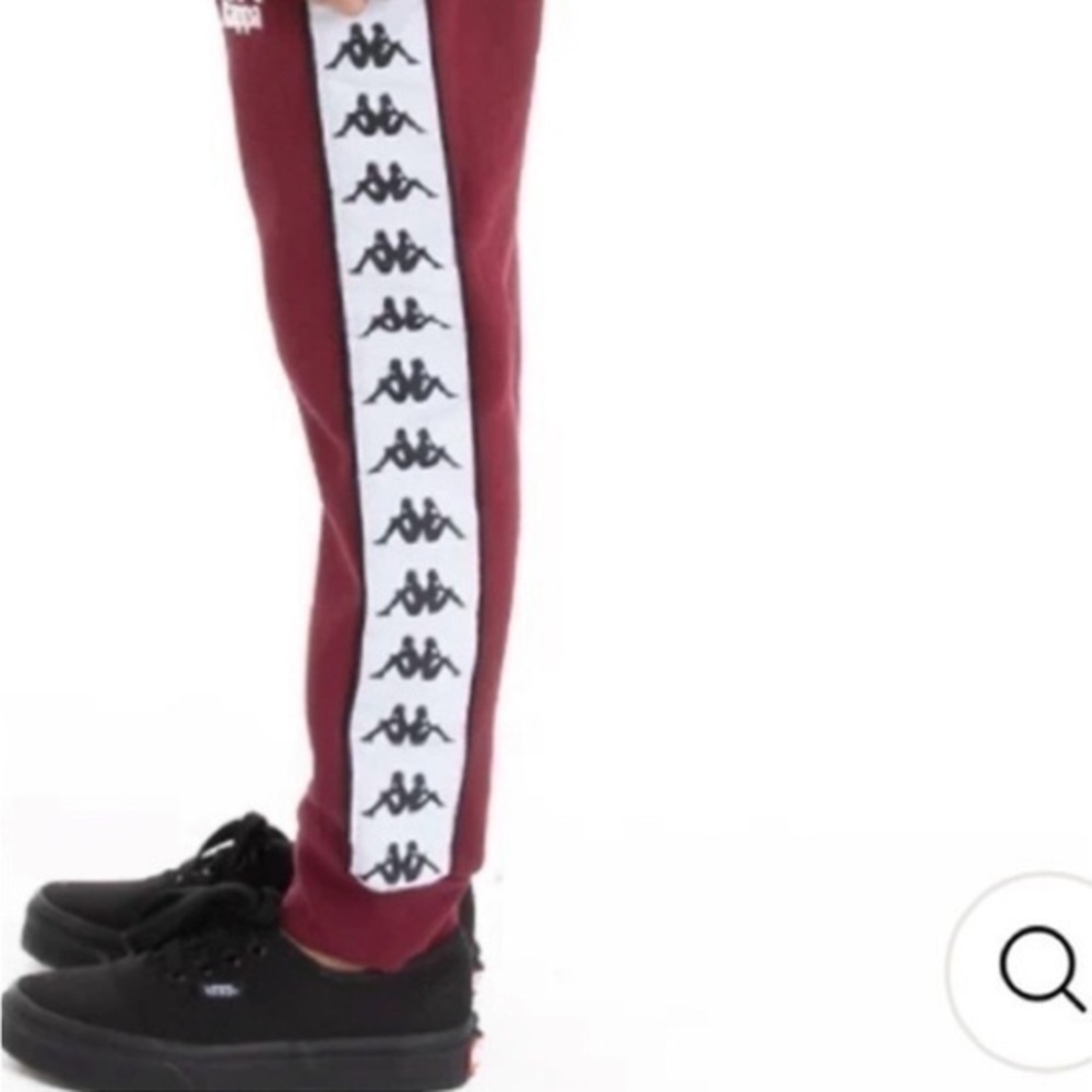 Kappa Jogger Pants in Maroon